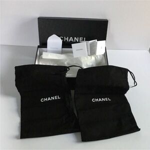 CHANEL BOX W/2 NEW DUST BAGS SOME TISSUE FINAL PRICE